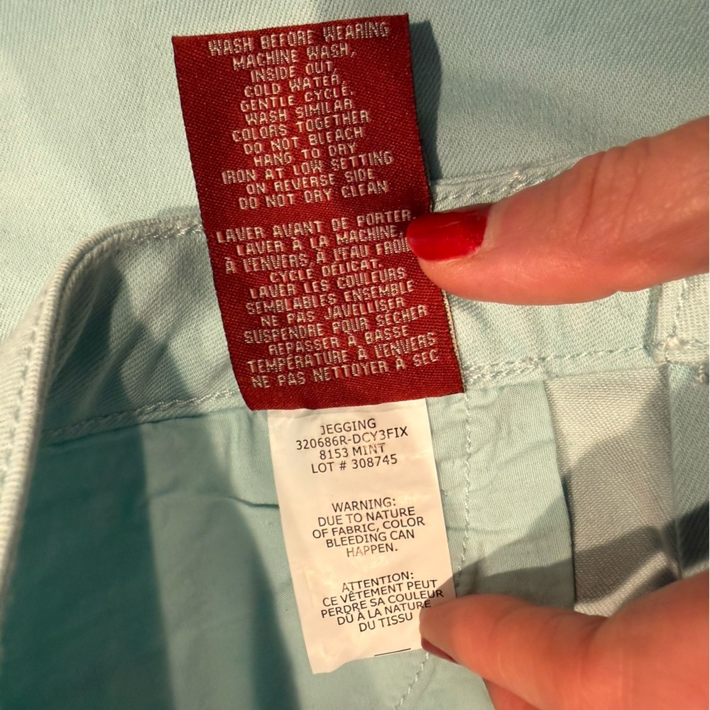 Makers of True Originals Mint Green Skinny Jeans Size 31 Pastel Stretch - Picture 8 of 16